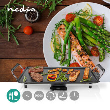 Teppanyaki-tafelgrill | Bakoppervlak (l x b): 47,5 x 26,5 cm | 5 Warmte-instellingen