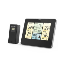 Weerstation WLAN met app, externe sensor, thermometer/hygrometer/barometer.