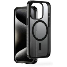 Hoes - HAMA - iPhone 15 Pro - D3O - Anti-vergeling - Compatibel met MagSafe - Zwart