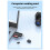 2X USB 2.0 to  Card Reader Micro- TF Memory Card Adapter for PC Laptop Multi  Cardreader Card Reader 7