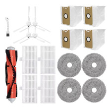For  Lydsto W2 / Kyvol Cybovac S60 / AICLE INS-200 Main Side Brush Hepa Filter Vacuum Cleaner Parts(18PCS)