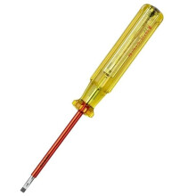 2-in-1 LED Voltage Tester 100-250 VAC Phase Tester & Electricity Tester Insulated Slotted Screwdriver PB 175.1-75 LED