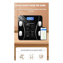 Body Fat Scale for Effective Weight Management Ultra-Precise Home Weighing Scale Black