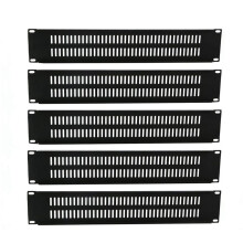 5 Pack 2U Blank Panel with Venting Blank Rack Mount Panel Spacer for 19in Server Rack Enclosure or Network Cabinet