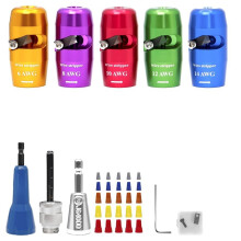 1set Wire Stripping for Drill, Wire Stripping Tool & Wire Twisting Connector Set, Wire Twister Tool for Drill