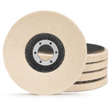 125mm Mirror Buffing Artificial Wheel Disc for Metal Marble Glass Ceramics Polishing