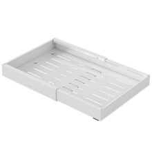 Scalable Pull-Out Kitchen Storage Rack with Slide Rails for Tray Organization
