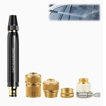 Rotatable Metal Water Hose Nozzle High Pressure Water Sprayer with 3/4 Connector EU Standard Car Cleaning Tool