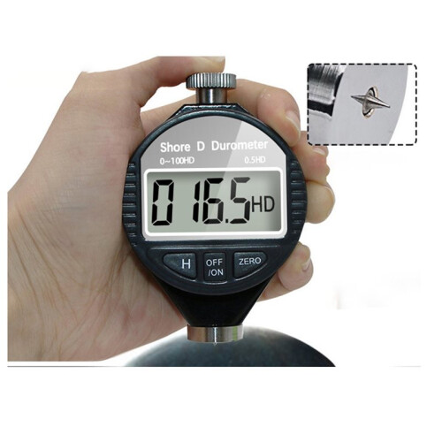 Digital Hardness Tester Portable Hardness Tester with LCD Display Digital Durometer Scale for Rubber,Tire,Plastic C 2