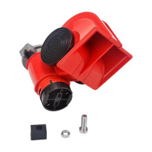 24V Loud Horn Snail Design Car Horn High Decibel Waterproof Motorcycle Horn Durable Universal Fit Air Pump Horn