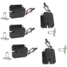 Door Lock 12V Small Electromagnetic Lock Vending Electric Control Cabinet Door Electronic Lock 4-Wire