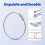 50pcs Wire Keychain Cable, Stainless Steel Cable Keyring , Luggage Tag Loops, Keychain Cable 4
