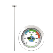 Stainless Steel 50cm Compost Soil Thermometer Tester Temperature Measuring Probe