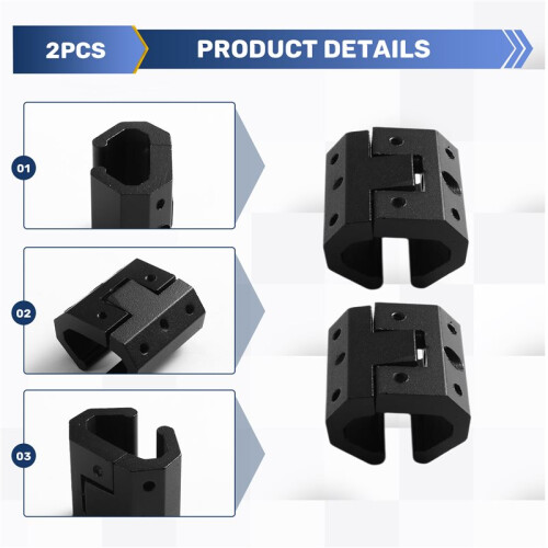 Universal Packout Rail Adapter Mounts-Side  Packout Rail Corner Rail Clip for  Packout System Rails 2