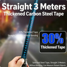 Thickened Steel Tape with Magnetic Tip Meters Professional Heavy Duty Measuring Tool for Building Decoration 25mm