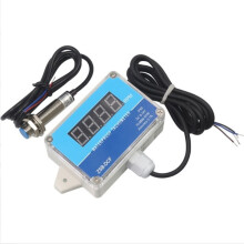 IP68 Waterproof Hall Tachometer Digital LED Motor Speed Meter Tester NPN 8-24V 10-9999 RPM