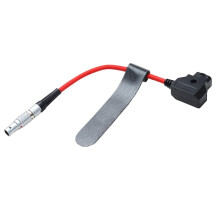 D-Tap to 0B 2Pin Power Cable, 20CM Red Nylon Braided Straight Camera Power Cord