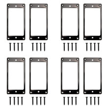 8X Metalowy Pierścień Pokrywy Przetwornika Humbucker Zamienna Ramka Kompatybilna z Gitarami Elektrycznymi z Mocowaniem do Gitary LP (Czarna)