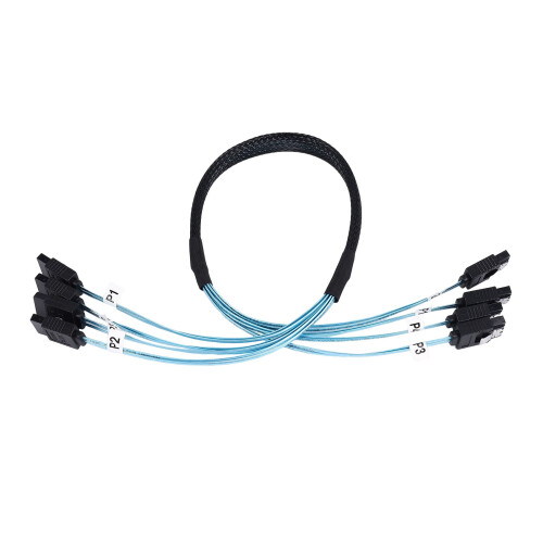 5X SAS Cable  Cable High Speed 6Gbps 4 /Set High Quality for Server 0.5 Meter