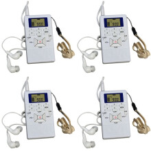 4X Radio FM Digitale Altoparlante Ricevitore Portatile Display Lettore Musicale A Banda Singola Display A LED Bianca