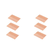 6 Pcs Universal Sax Neck Cork Natural Durable Wooden Alto Saxophone Neck Joint Cork Sheet for Alto/Soprano/Tenor Brass