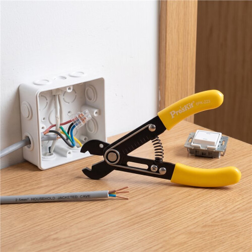 Pro'SKit ProsKit 6PK-223 Precision Wire Stripper Cable Stripping Tool Adjustable Wire Stripping Pliers Cable Stripper Tool for 0.5-4.0mm 2