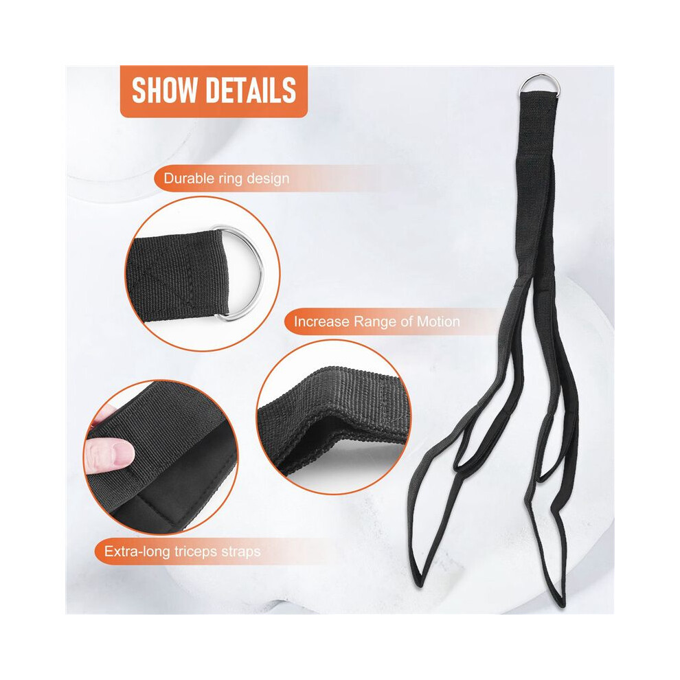 Pull On Rope New Tricep Rope Cable Attachment. 28.7 Inch & 22 Inch Two Lengths Built ...
