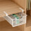 Desktop Drawer-Style Storage Box, Hanging Pull-Out Organizer, Rectangular Iron Storage Box Under the Desk. 6