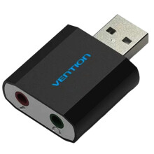 Vention USB Sound Card USB Audio Interface Headphone Adapter Soundcard for Mic Speaker Laptop PS4 Computer External Sound Card