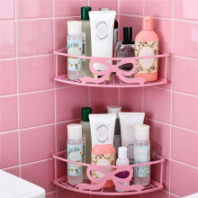 2 Pack  Corner Shower Shelves, No Drilling Wall Mount Organizer with 8 Adhesive Hooks
