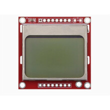 RED Board 84X48 5110 LCD Module with Backlight with Adapter PCB LCD5110