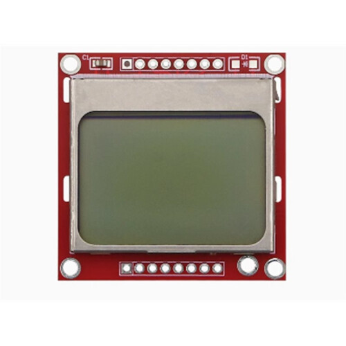 RED Board 84X48 5110 LCD Module with Backlight with Adapter PCB LCD5110