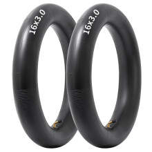 2Pack 16x3.0 Inner Tube with 90Angled Valve Butyl Rubber Bicycle Tubes for Ebike Bicycle Accessories