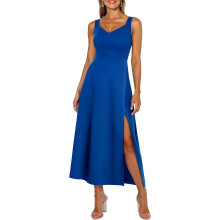 Vestido de Mujer Elegante para Noche Maxi Vestido de Cóctel Azul L — vestido fiesta largo, ropa invitada boda