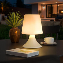 Solarle LED-Tischlampe kabellos 2-in-1 wasserdicht RGB 26 cm — solarlampe, led rgb lampe, kabellose lampe, gartenlampe