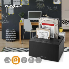 Dockingstation voor harde schijf | USB 3.2 Gen1 | USB-type-A | 2 schijven | 2,5 / 3,5 " | USB 3.2 Gen1 | Docking | Desktop
