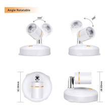 Wireless Spot Lights Battery Operated Accent Lights Indoor Dimmable LED Spotlight Anywhere Rotatable Wall Light(8 Pack)