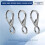 5PCS Fixed End Spring Snap Leash Hook 304 Stainless Steel 101mm Fixed Eye Spring Snap Hooks 2