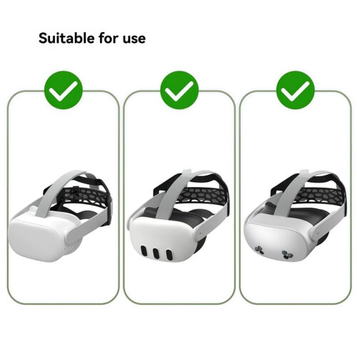 Strap for Quest 3/3S Soft TPU Elite Strap Back Pad VR Accessories for Meta Quest 2  Reduce  Pressure 2