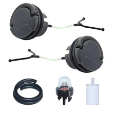 Fuel Cap Oil Caps Kit for 130 135 435 440 445 450 455 Rancher 550XP 562XP Chainsaw Parts 522620001 522620003