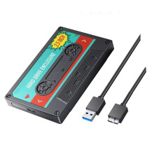 2.5'' Inch Hard Drive Enclosure USB C III Classic SSD HDD External Case Storage Box Shockproof for PC Laptop USB3.0