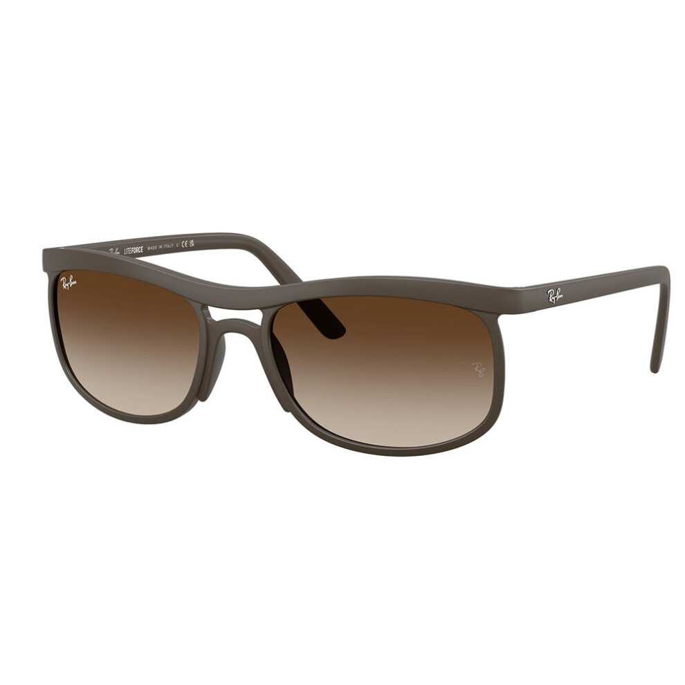 Ray-Ban Ray Ban 0Rb4452 Round Sunglasses- Brown, Brown, Men - Image 5