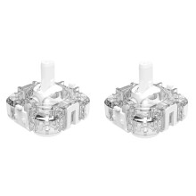 2PCS for Mechanic G6Pro G5Pro V2 Game Controllers TMR Hall Joystick JS20 Hot Swap Joystick Game Controller White
