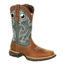 (7.5 UK, Saddlehorn/Clover) Durango Mens Rebel Full Grain Leather Cowboy Boots