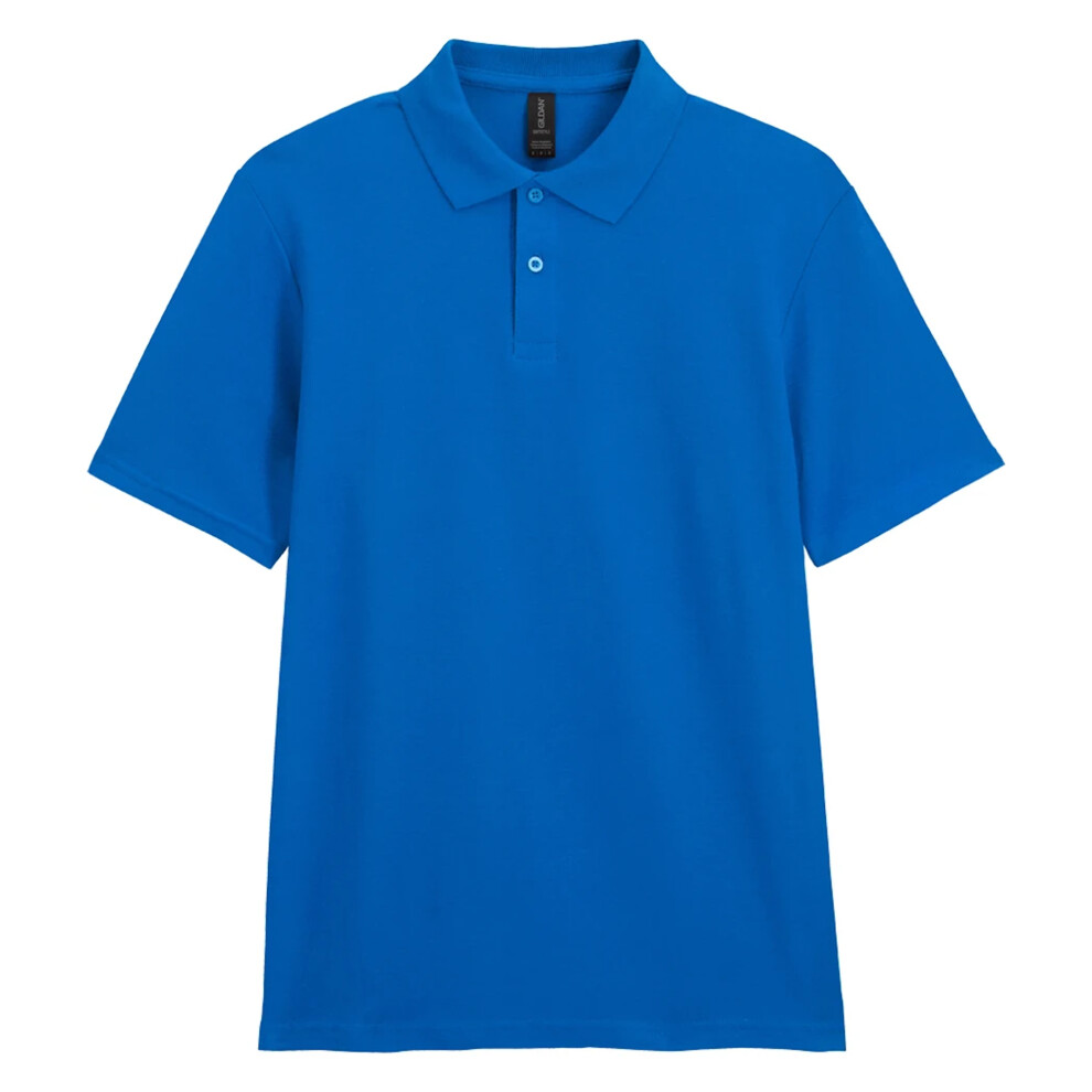 Gildan (Xl, Royal Blue) Mens Softstyle Double Pique Polo Shirt