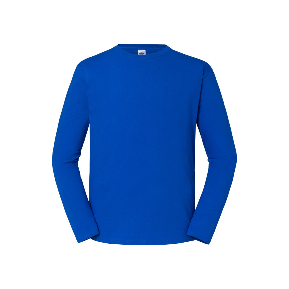 Fruit Of The Loom (3Xl, Royal Blue) Mens Iconic Premium Long-Sleeved T-Shirt