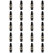 20X Alto Sax Saxophone Mouthpiece Plastic with Cap Metal Buckle Reed Mouthpiece Patches Pads Cushions