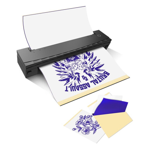 New Wireless Tattoo Stencil Printer Portable  Tattoo Printer Compatible with Smartphone Pad for Beginners
