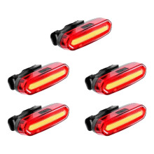5X USB Wiederaufladbares Fahrrad-Rücklicht, LED-Warnung, Fahrrad-Rücklicht, IPX6, Wasserdicht für Helm