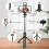 Selfie Stick Wireless Tripod Stand with Light  Remote Extendable Tripod for Mobile Live Streaming 3